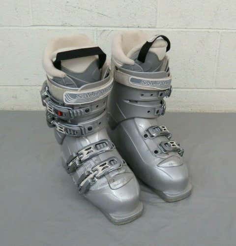 Salomon Charm 4 Women's Warm Fit Ski Boots Mondopoint 25 US 8 Fast Shipping LOOK