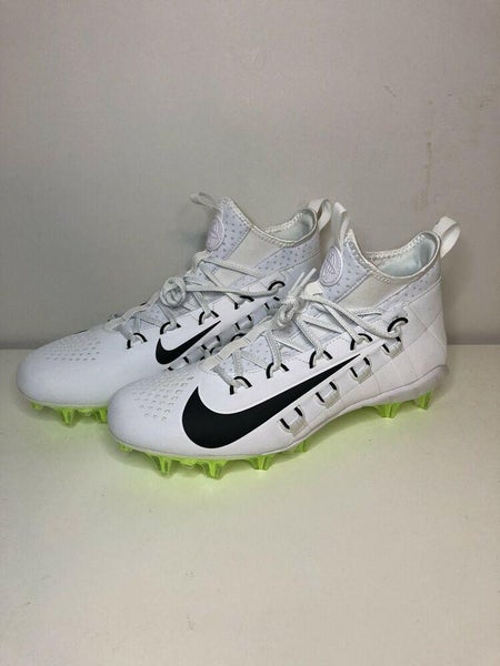 Nike Men's Alpha Huarache 6 Elite Size 9 Lacrosse Cleats 880409-107 Volt LAX