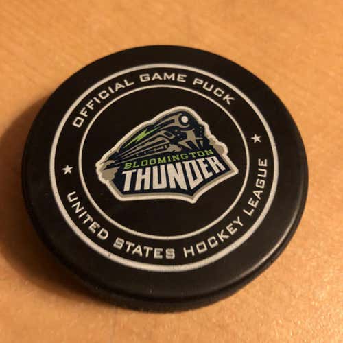 Bloomington Thunder USHL Hockey Puck