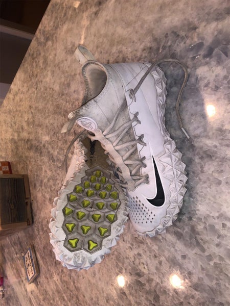 White Adult Turf Cleats Nike Air Huarache 6 Elite