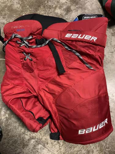 Red Senior Large Bauer Nexus 800 Hockey Pants