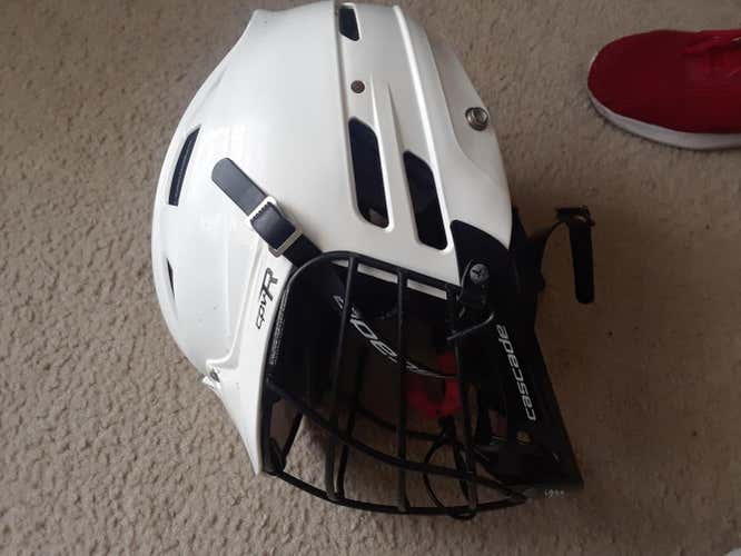 White Youth Player Cascade CPV-R Helmet