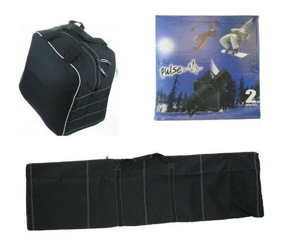 Pulse Snowboard & Boot Bag Combo, Holds Up to 165cm Board, Water Resistant