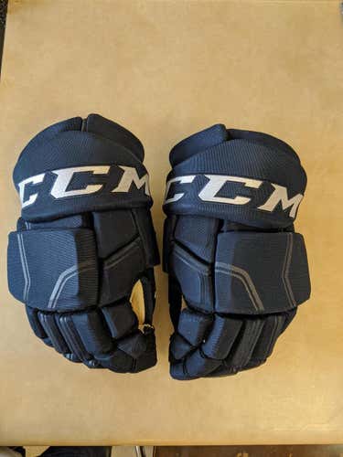 Navy New Senior CCM HGQL Quicklite Gloves 14" Pro Stock