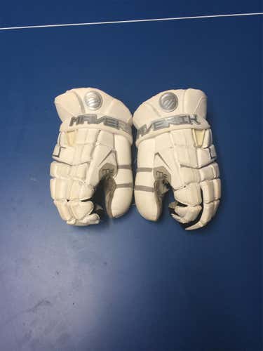 White  Goalie M4 Lacrosse Gloves 13"