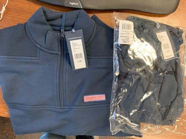 Brand New Vineyard Vines Shep Shirt and Longsleeve Jersey Polo - Youth Large