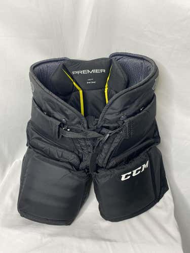 Black Intermediate Medium CCM Premier Pro Hockey Goalie Pants Pro Stock - 9996