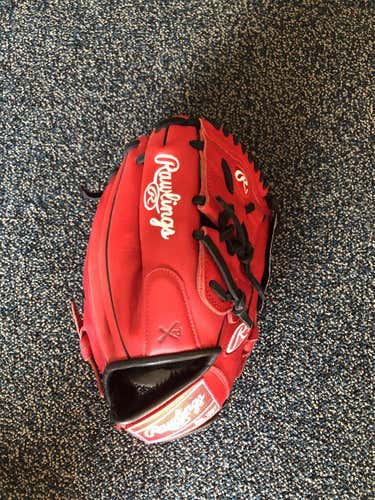 Red Adult Gamer Baseball Glove 11.75"