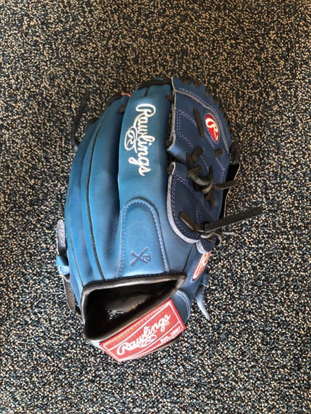 Blue Adult Gamer Baseball Glove 11.75"