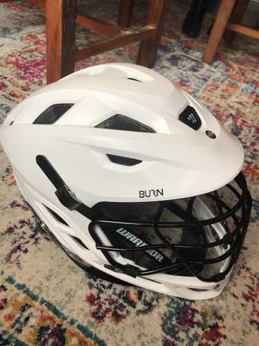 White Adult Burn Helmet
