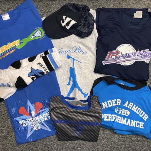 Lacrosse Bundle Blue Shirt Hat Size Large #2