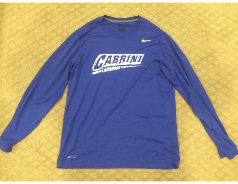 Cabrini Lacrosse Blue Nike Long Sleeve Shooting Shirt Size XL