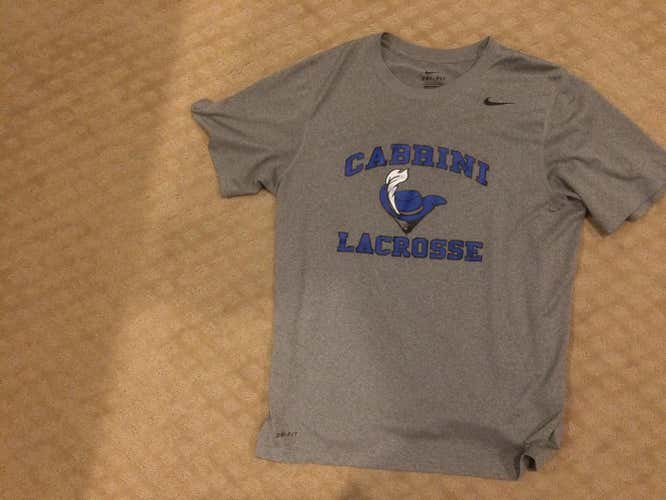 Cabrini Lacrosse Gray Nike Shooting Shirt Size Large