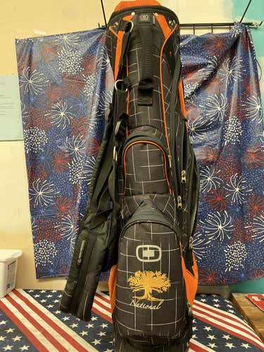 Black/orange Men's Ogio 7-Way Stand Bag-140173
