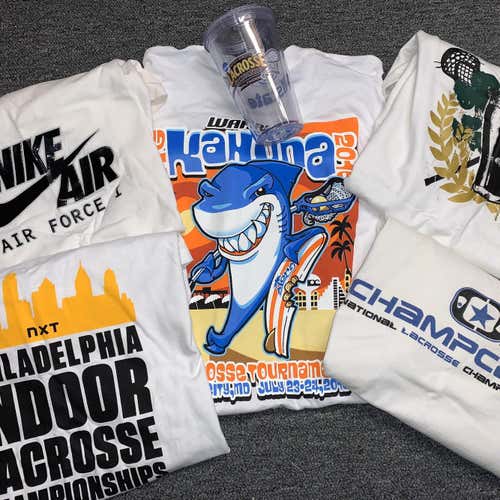 Lacrosse Bundle Shirt White Size XLarge #8