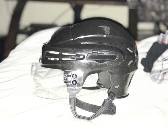 Black Medium Bauer 5100 Helmet Pro Stock TX AHL/NHL