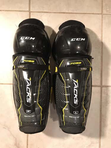 13” CCM Tacks 7092 Shin Pads - Like New!