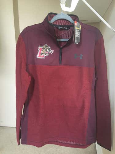 New Red Adult Men's Medium Under Armour Infrared Cold Gear Lafayette College 1/4 Zip