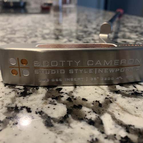 New Men's Scotty Cameron Right Handed Blade Studio style newport 2 Putter 34"
