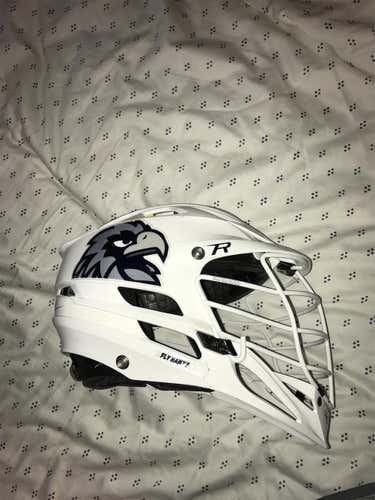 White  R Helmet