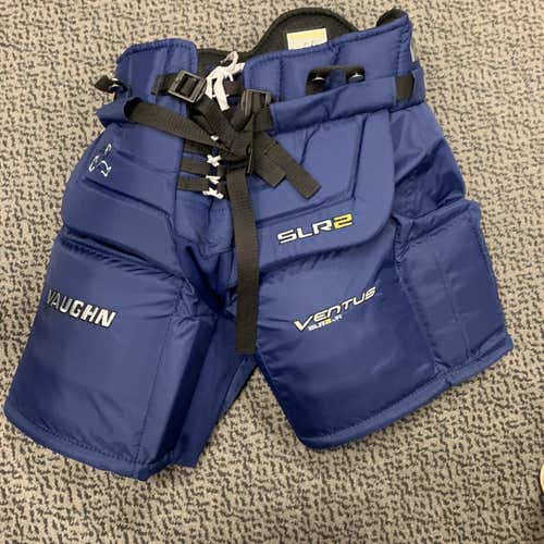 Blue New Junior Large Vaughn Ventus SLR2 Hockey Goalie Pants