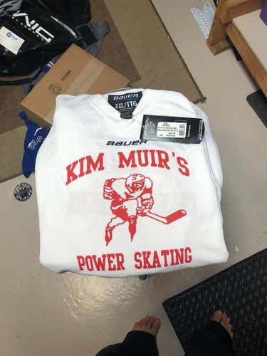 New XXL Bauer Jersey Pro Stock Kim Muir White