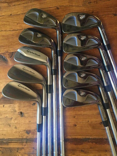 Men's TaylorMade Right Handed TP Forged Iron Set Stiff Flex Steel Shaft