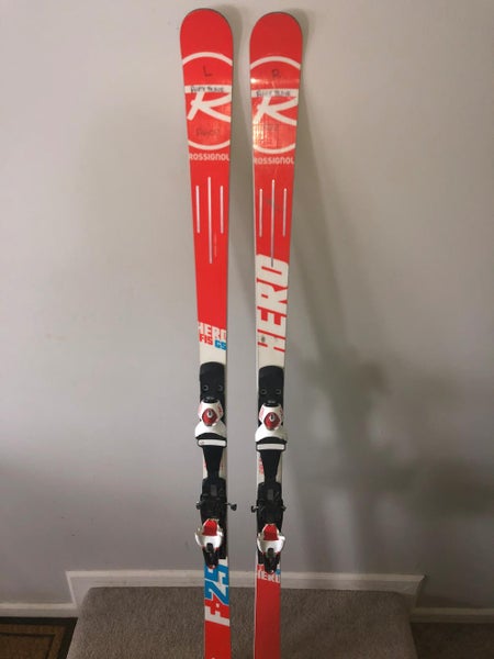 Women's Rossignol Racing Hero FIS GS Pro Skis WITH BINDINGS Max Din 15