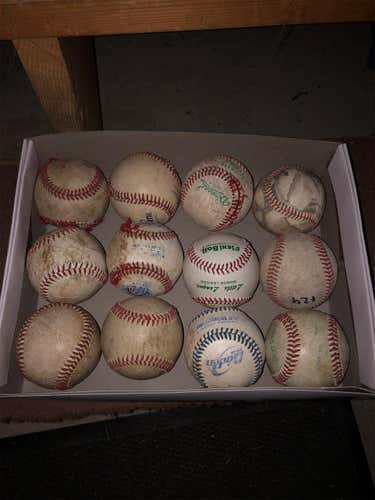 Used Dozen Baseballs