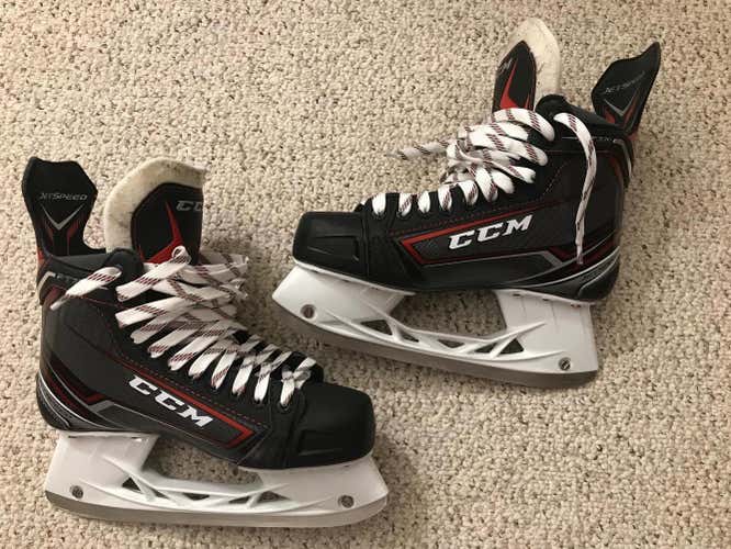 Senior CCM JetSpeed FT370 Hockey Skates D&R (Regular) Size 8.5 like new