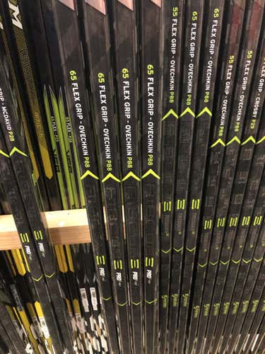 New Intermediate CCM Right Handed RibCor Pro 3 PMT Hockey Stick. p88. 65 flex.