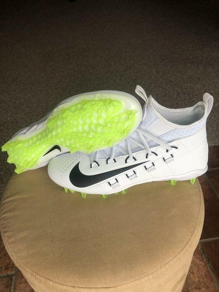 Nike Men's Alpha Huarache 6 Elite Size 11.5 Lacrosse Cleats 880409-107 Volt LAX