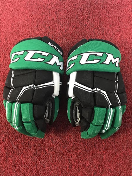 University Of North Dakota CCM HGQL gloves Size 14 Pro Stock Item#UNDG7