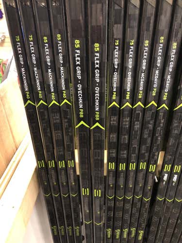 New Senior CCM Left Handed RibCor Trigger 3D PMT Hockey Stick. p88. 85 flex. 2 pack