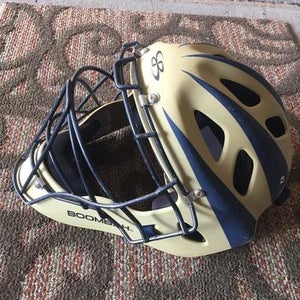 Adult  Catcher's Mask Navy And Vegas Gold