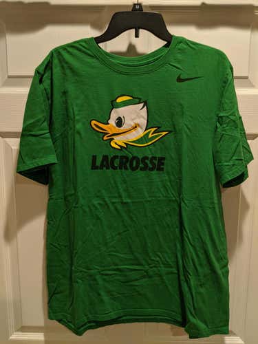 Oregon Lacrosse Green Nike T-Shirt, Extra Large