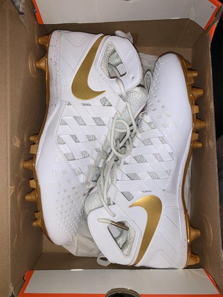 Gold Huarache V Lax Lacrosse Cleats Size 10 SPARKLING CLEAN