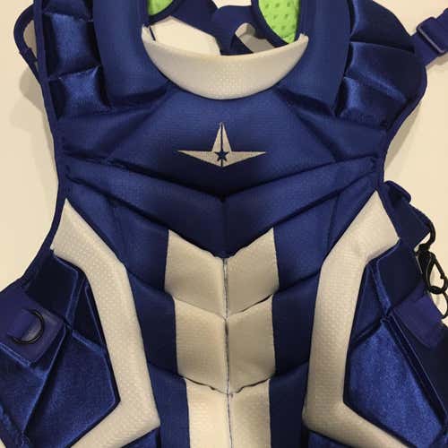 Adult S7 Axis Adult Pro Two Tone Royal Blue/White 16.5 Catcher's Chest Protector