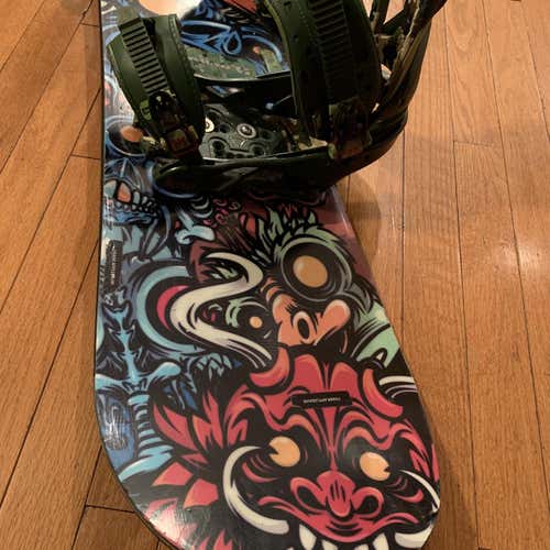 Unisex  Burton Snowboard With Bindings Directional Twin