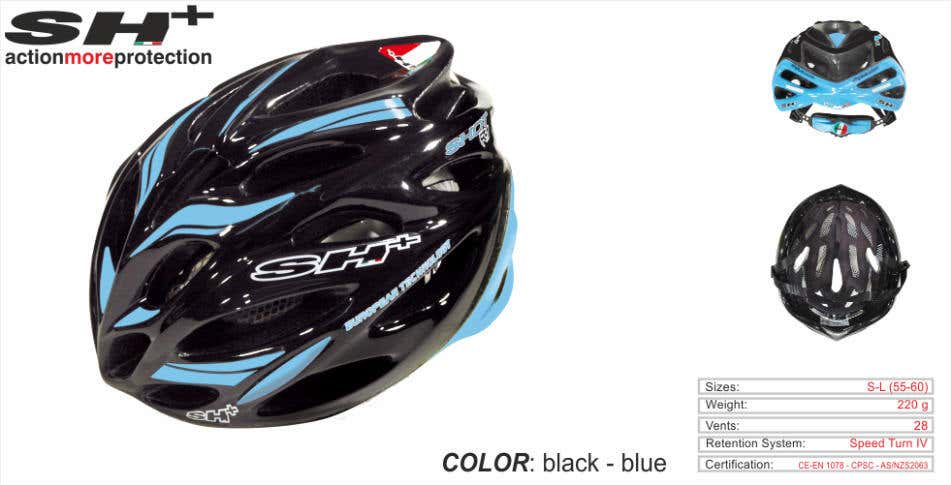 SH+ (SH Plus) Shot R1 Cycling Bicycle Helmet -Black/Blue (Was $184.99) Kask Giro
