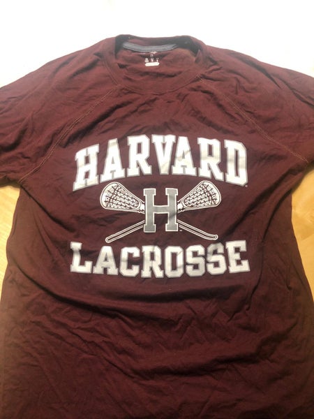 Women's Medium Harvard Lacrosse Crew-Neck Short-Sleeve Shirt