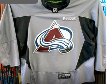 Official Grey NHL Practice Jersey Used Colorado Avalanche (size 58)