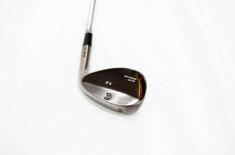 56 DEGREE WEDGE CLEVELAND CG12 ZIP GROOVES RH 35.5" TRACTION STEEL STIFF DTG-X