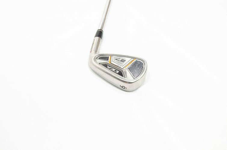 #6 Iron Adams Golf Idea A7 Rh 38.75" True Temper Steel Stiff New Grip