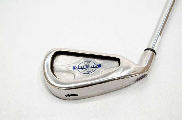 34 IRON CALLAWAY STEELHEADS X-14 IRONS LH 38 1/2" TRUE TEMPER STEEL STIFF