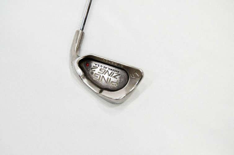 #5 Iron Ping Zing 2 Rh 38" Karsten Steel Stiff New grip