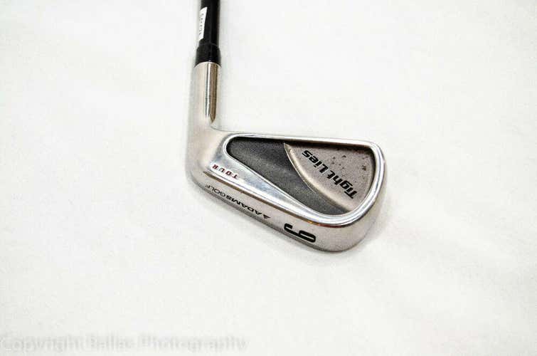 6 Iron Adams Golf Tight Lies Rh 37.75" True Temper Steel Stiff New Grip