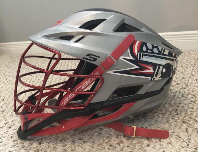 Game worn Boston Cannons Cascade S helmet