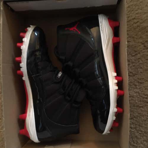 Black Men's Molded Cleats High Top