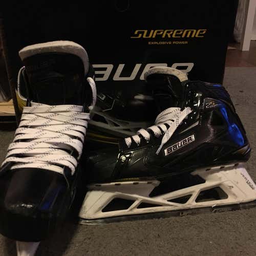 Senior Supreme 2S Hockey Goalie Skates EE (Extra Wide) Pro Stock Size 10.5